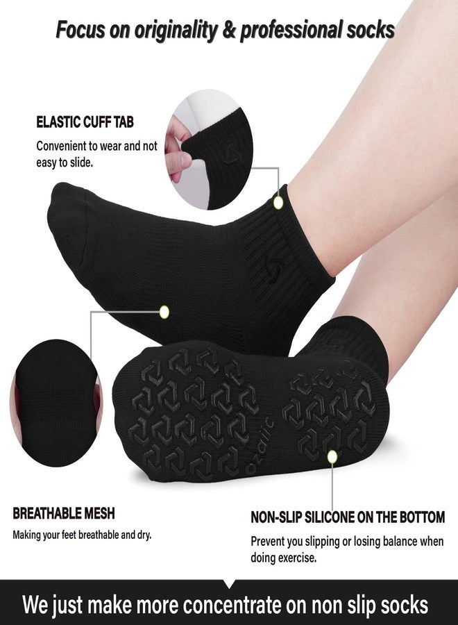 Ozaiic Non Slip Socks Grip for Yoga Home Workout Pure Barre, Pilates, Hospital, Ideal Cushion Socks for Men and Women - Image 2